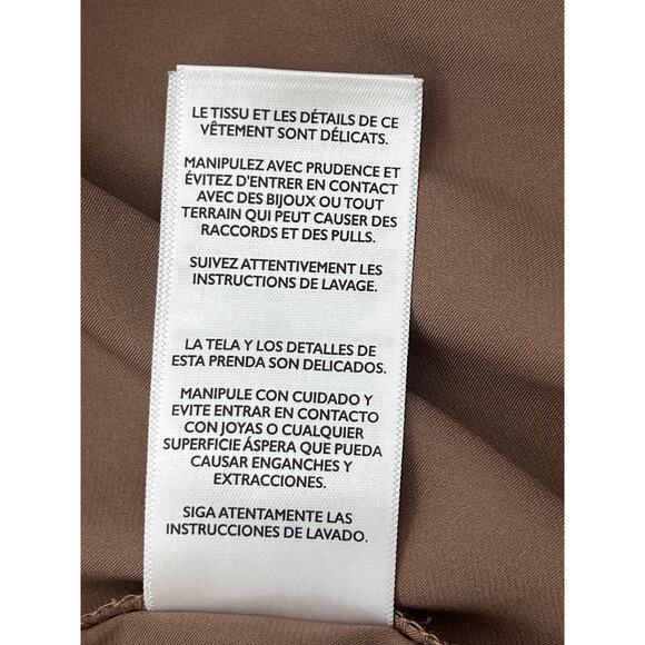 EQUIPMENT Button-up Blouse in Brown Mocha (Womens: Small) - Picture 12 of 12